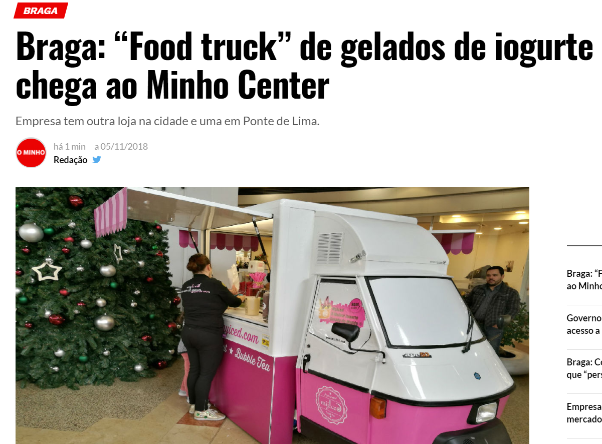 Food truck Myiced no Minho Center Braga