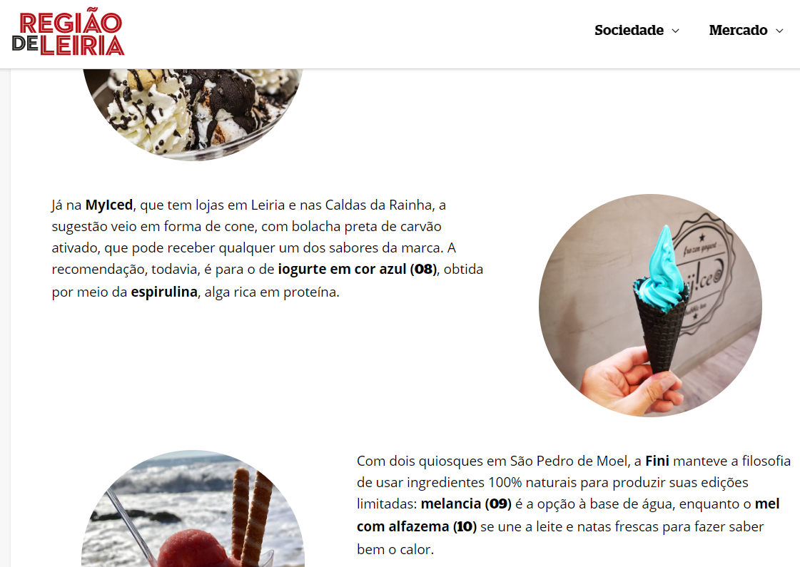 Região de Leiria - 10 gelados para provar este verão - Myiced