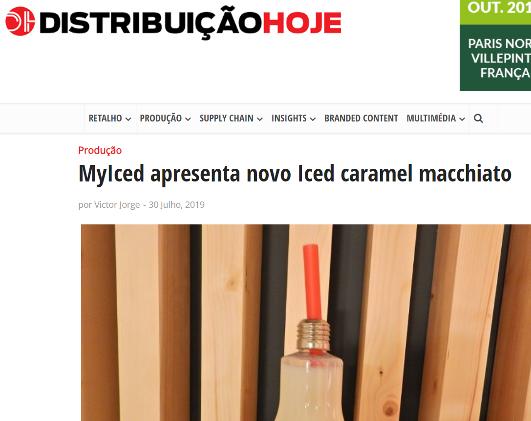 Distribuição Hoje - Myiecd apresenta novo Iced caramel macchiato