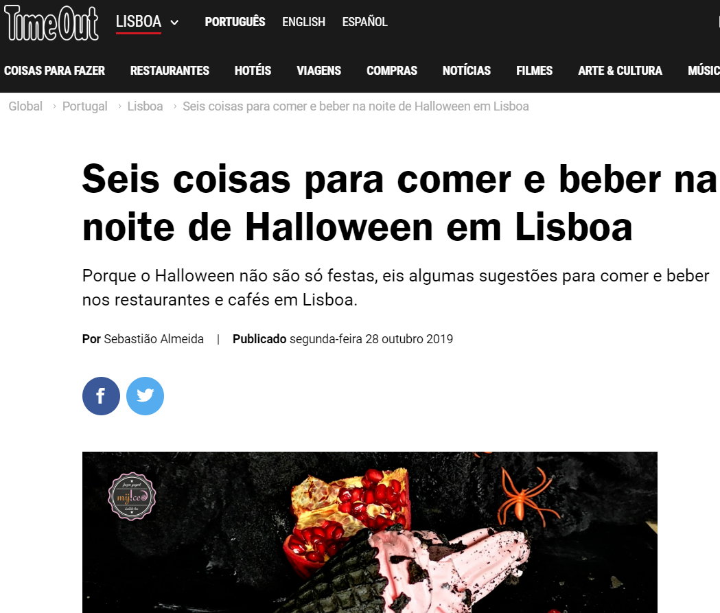 Time Out - Gelado de Halloween da Myiced