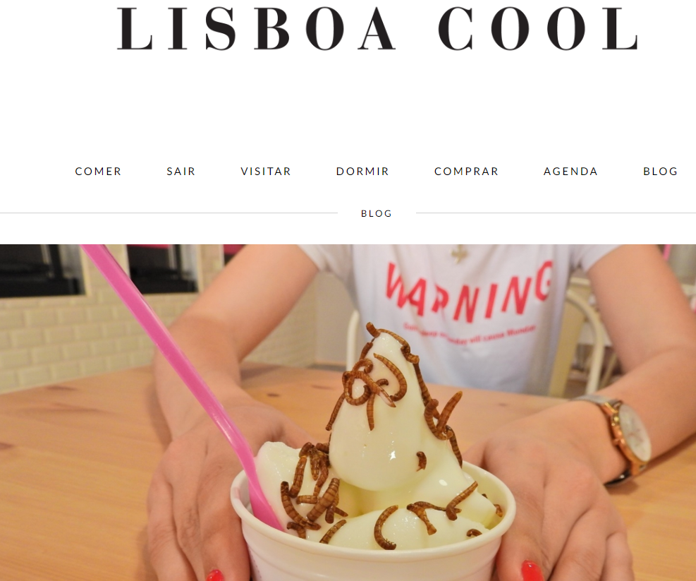 Lisboa Cool|JÁ PODE COMER GELADO COM LARVAS EM LISBOA