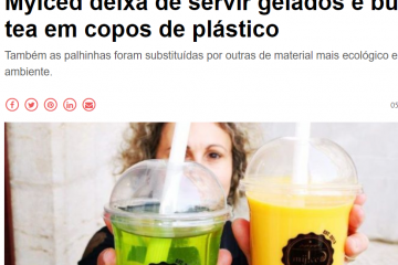 NiT|MyIced deixa de servir gelados e bubble tea em copos de plástico