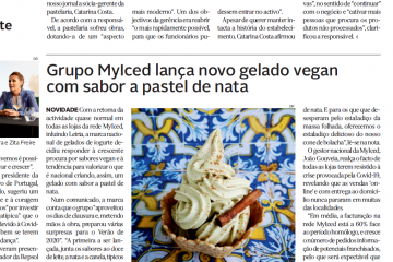 Diário de Leiria - Grupo MyIced lança novo gelado vegan com sabor a pastel de nata