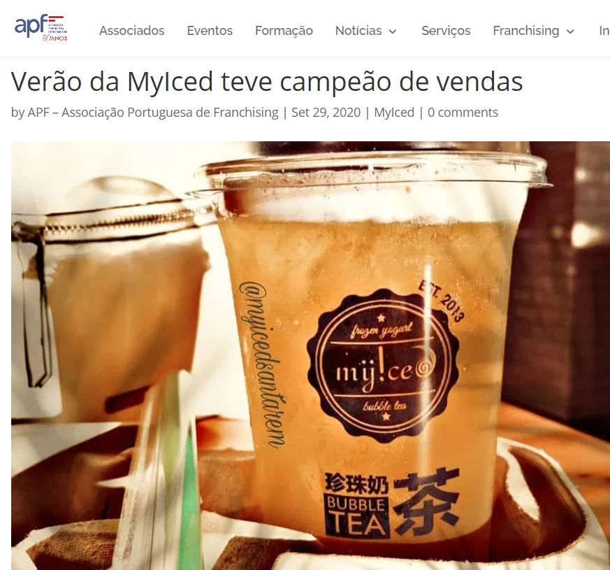 Associação Portuguesa de Franchising - Verão da MyIced teve campeão de vendas