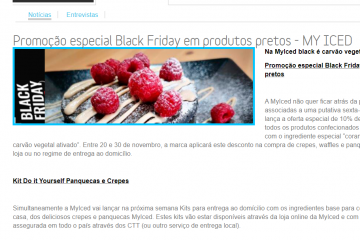 ComprarFranchising - Promoção especial Black Friday em produtos pretos - MyIced