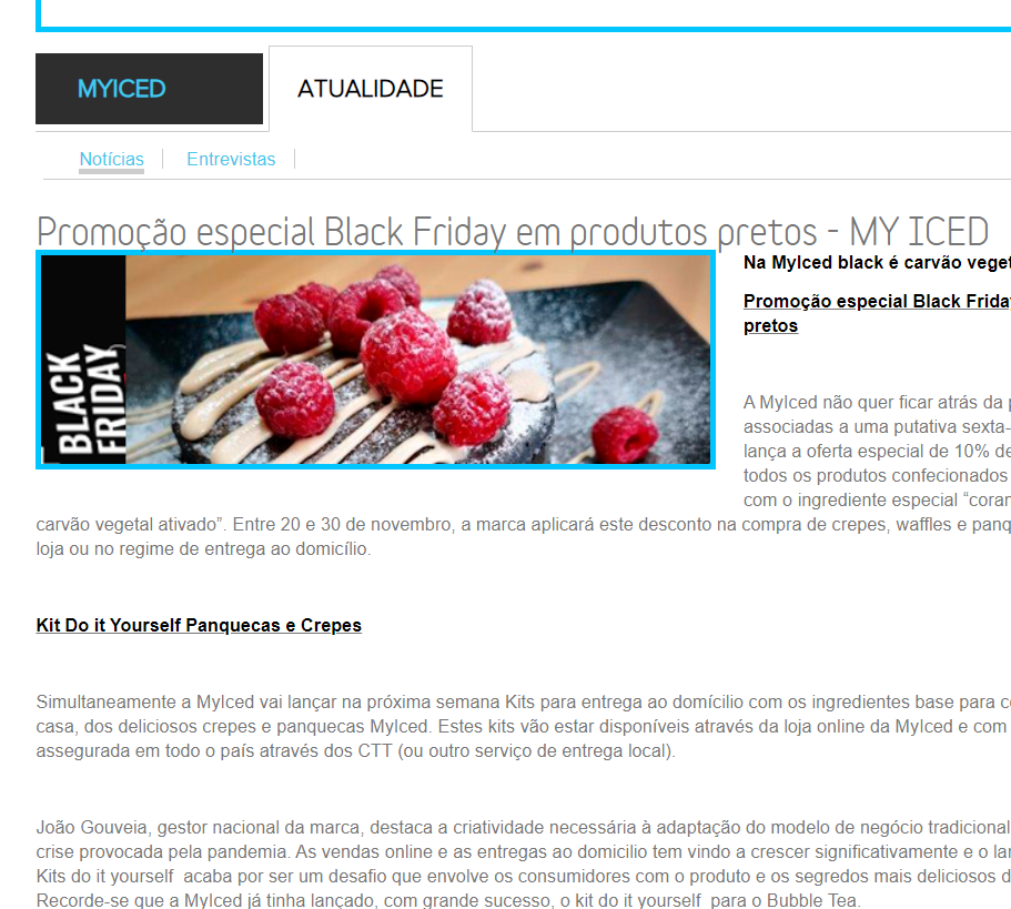 ComprarFranchising - Promoção especial Black Friday em produtos pretos - MyIced