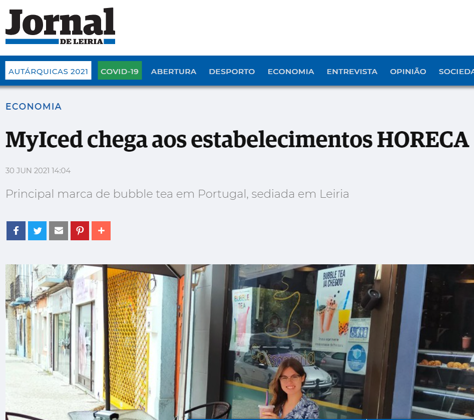 Jornal de Leiria - MyIced chega aos estabelecimentos HORECA