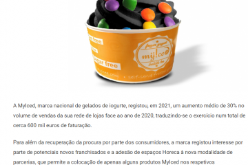 Grande Consumo - MyIced recupera em 2021 e vendas crescem 30%